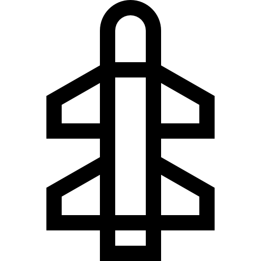 미사일 Basic Straight Lineal icon