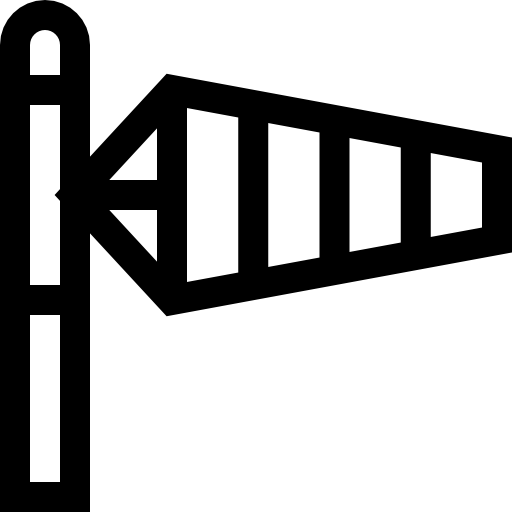 wiatrówka Basic Straight Lineal ikona