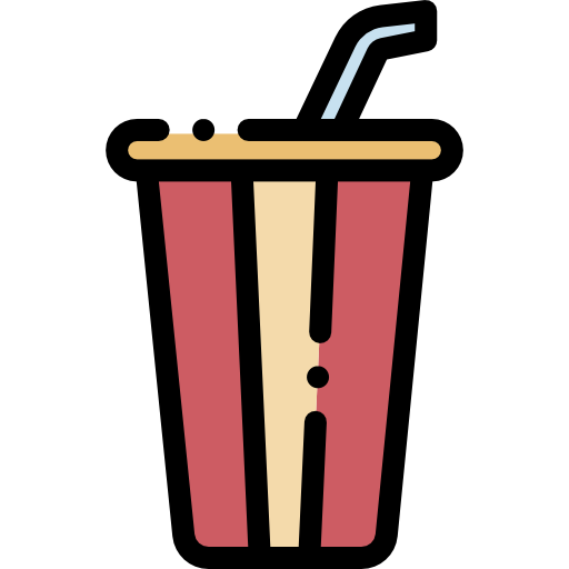 Paper cup Detailed Rounded Lineal color icon