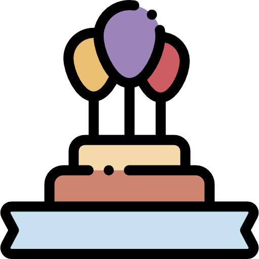 ケーキ Detailed Rounded Lineal color icon