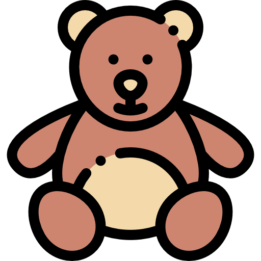 Teddy bear Detailed Rounded Lineal color icon