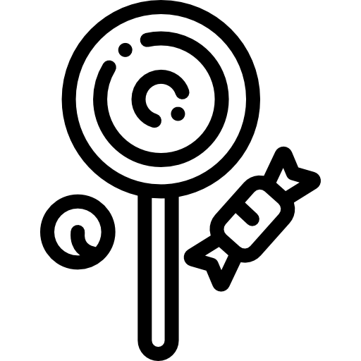 사탕 Detailed Rounded Lineal icon