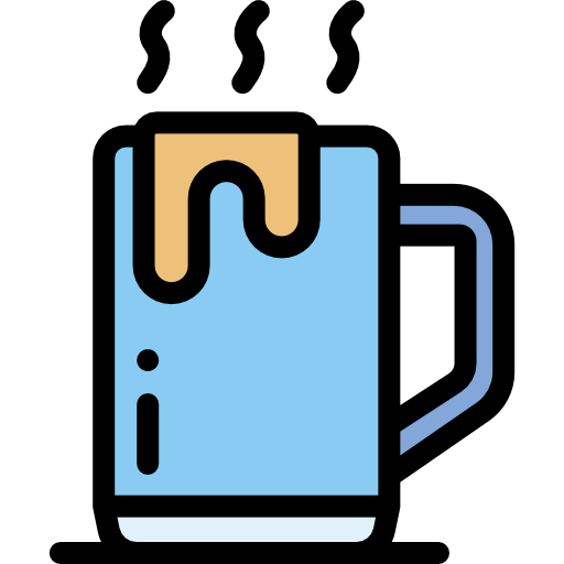コーヒー Detailed Rounded Lineal color icon