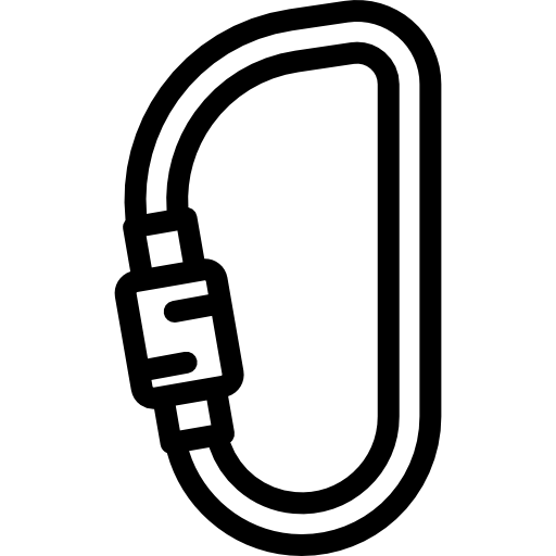 카라비너 Detailed Rounded Lineal icon