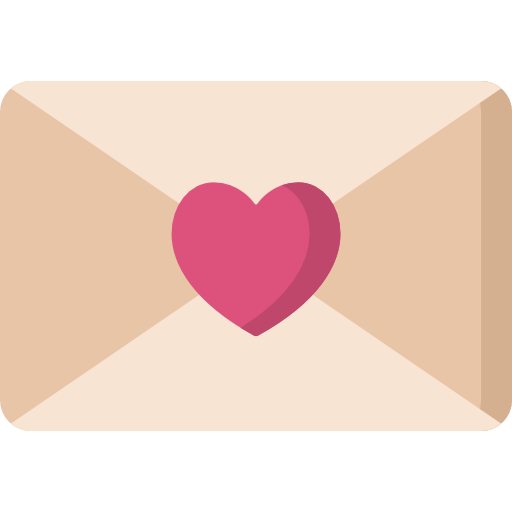 carta de amor Special Flat icono