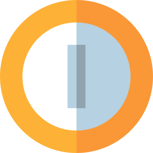 münze Basic Straight Flat icon