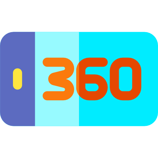 360 grad Basic Rounded Flat icon