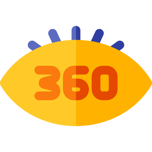 360도 Basic Rounded Flat icon