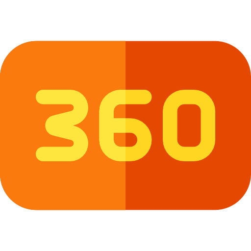 360 градусов Basic Rounded Flat иконка