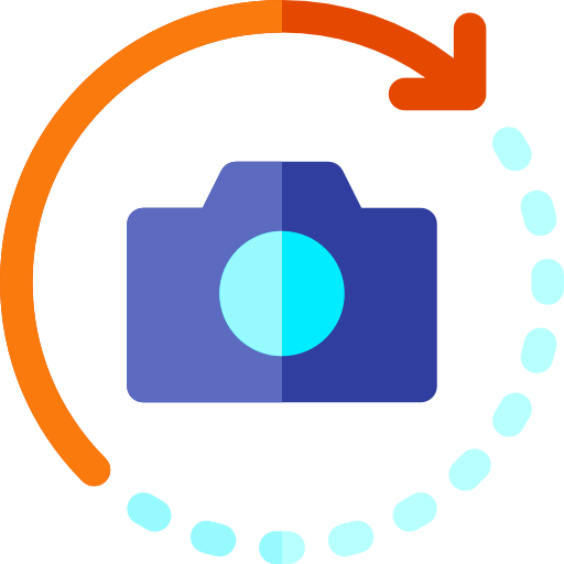 fotoapparat Basic Rounded Flat icon
