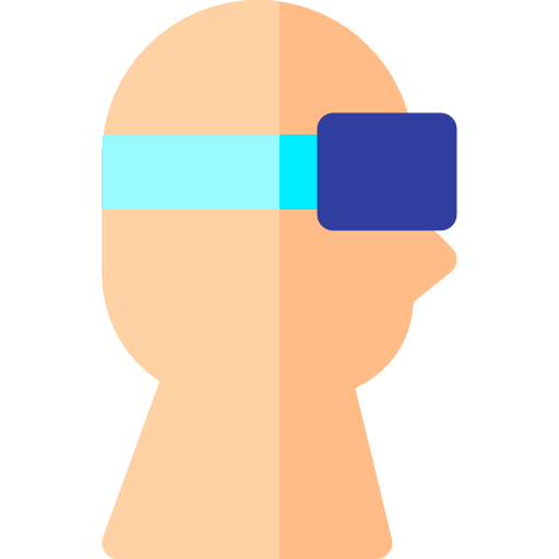 realidad virtual Basic Rounded Flat icono