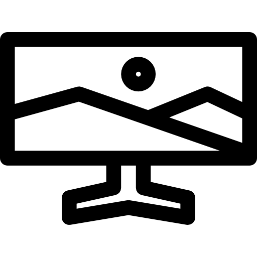 panorama Basic Rounded Lineal icona