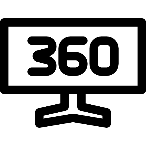 파노라마 뷰 Basic Rounded Lineal icon