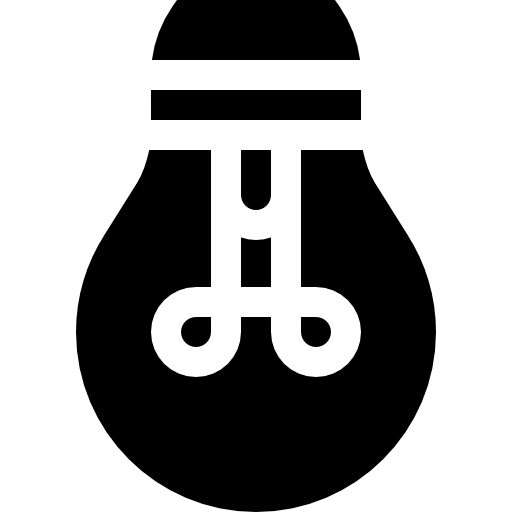 lampadina Basic Straight Filled icona