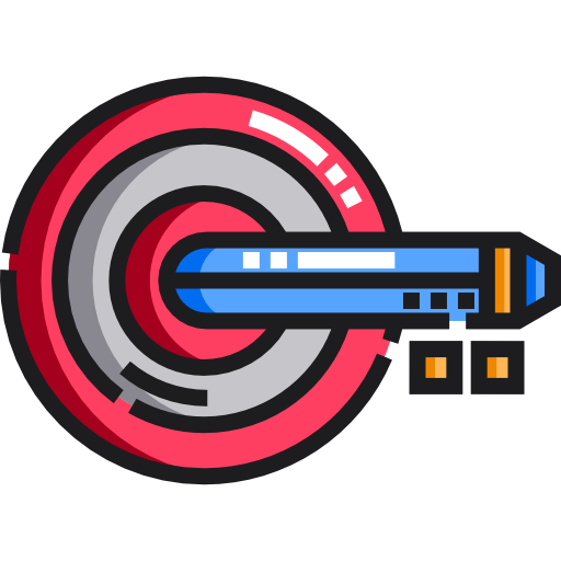 Target Detailed Straight Lineal color icon