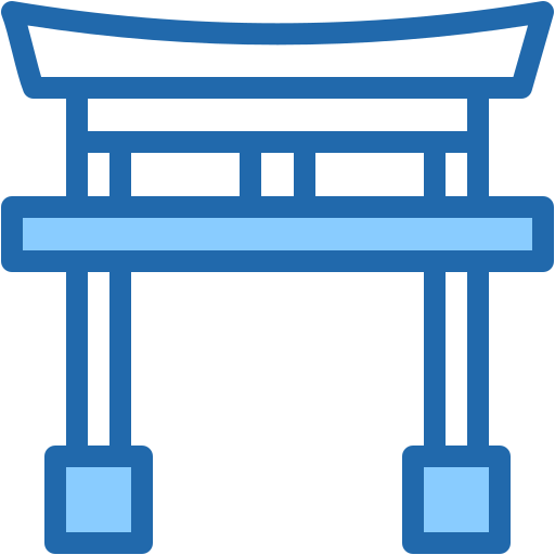 torii-poort Generic Blue icoon