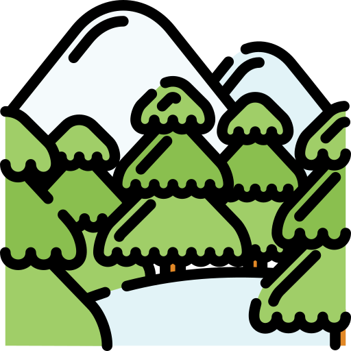 bosque Generic Outline Color icono