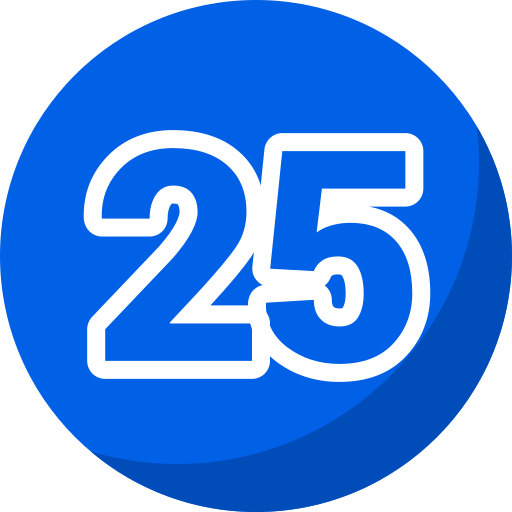 25 Generic Flat icoon