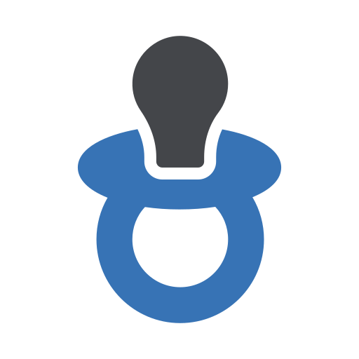 Pacifier Generic Blue icon
