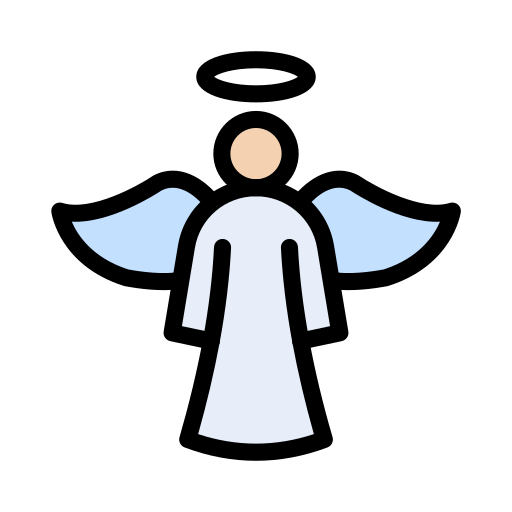 Angel Vector Stall Lineal Color icon