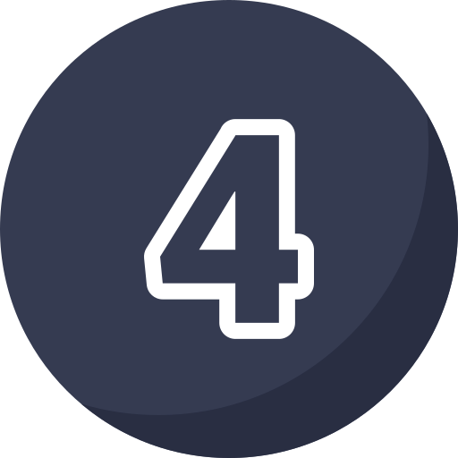 Number 4 Generic Flat icon