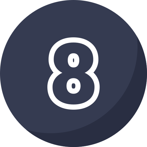 Number 8 Generic Flat icon