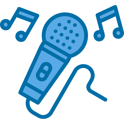 karaoke Generic Blue icoon