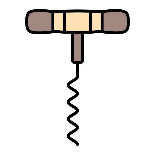 korkociąg Generic Outline Color ikona