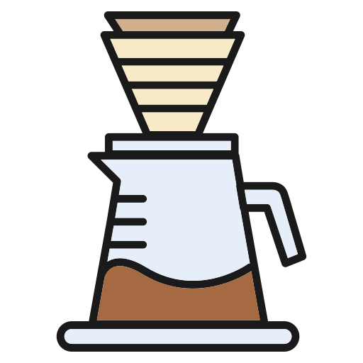filtr do kawy Generic Outline Color ikona
