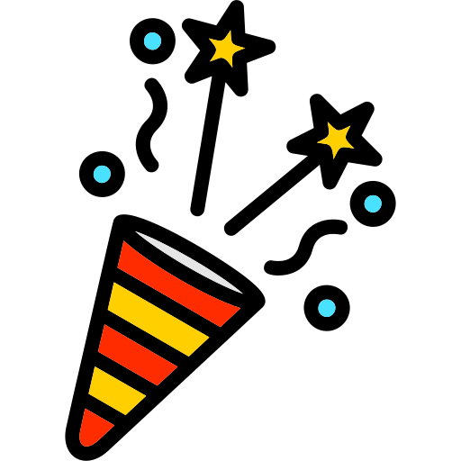 party popper Generic Outline Color icon