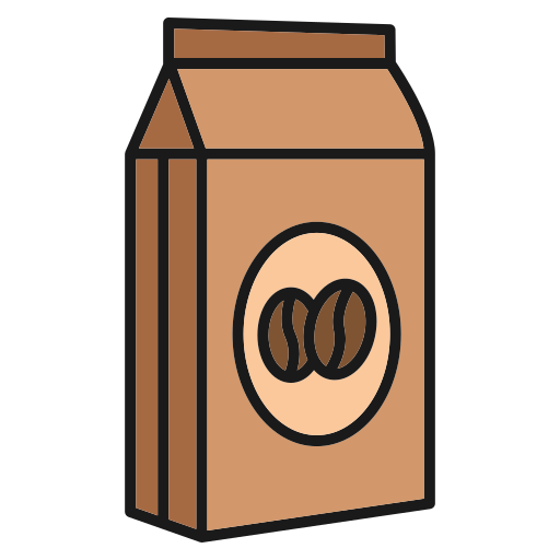 Coffee bag Generic Outline Color icon