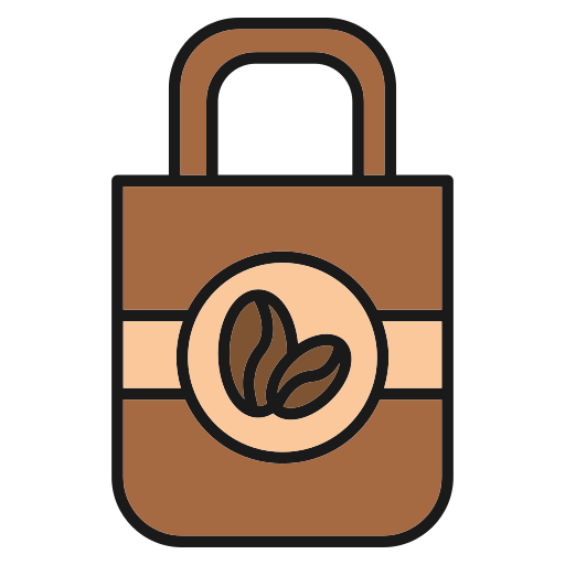 torba na kawę Generic Outline Color ikona