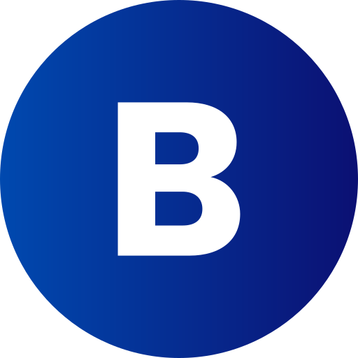 문자 b Generic Flat Gradient icon
