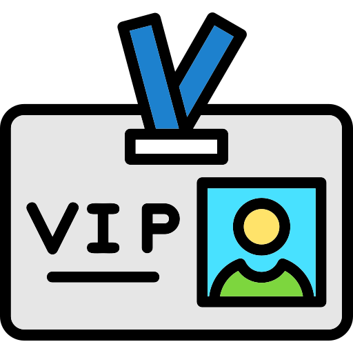 vip pass Generic Outline Color icon