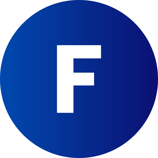 buchstabe f Generic Flat Gradient icon