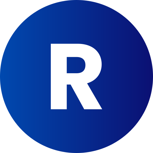 lettera r Generic Flat Gradient icona