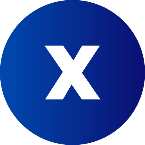 letra x Generic Flat Gradient icono