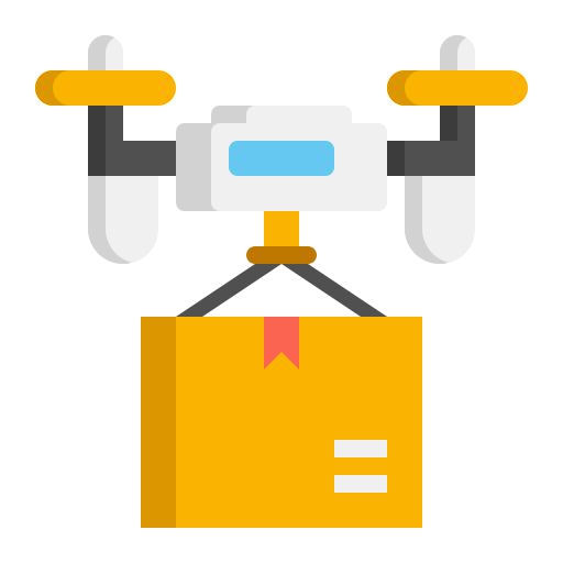 Drone delivery Generic Flat icon