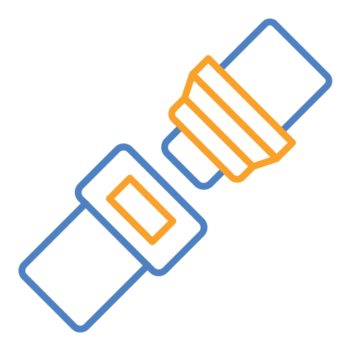 Seat belt Generic Outline Color icon