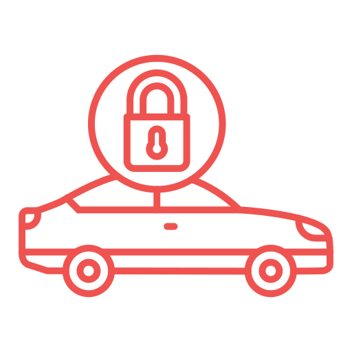 Locked car Generic Simple Colors icon