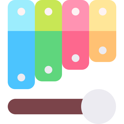 Xylophone Basic Rounded Flat icon