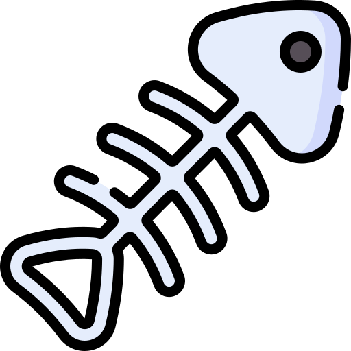 Fish bone Special Lineal color icon