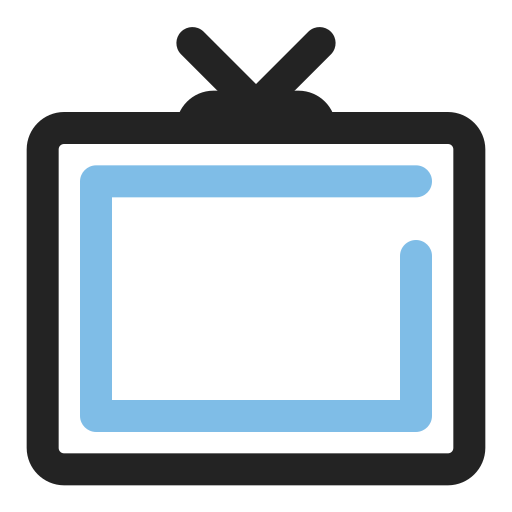 텔레비전 Generic Outline Color icon