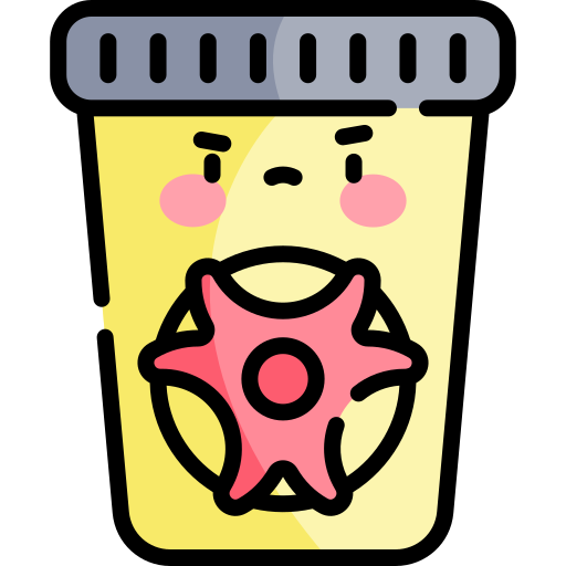 有毒廃棄物 Kawaii Lineal color icon