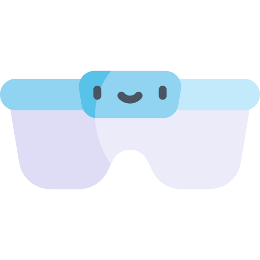 очки для плавания Kawaii Flat иконка