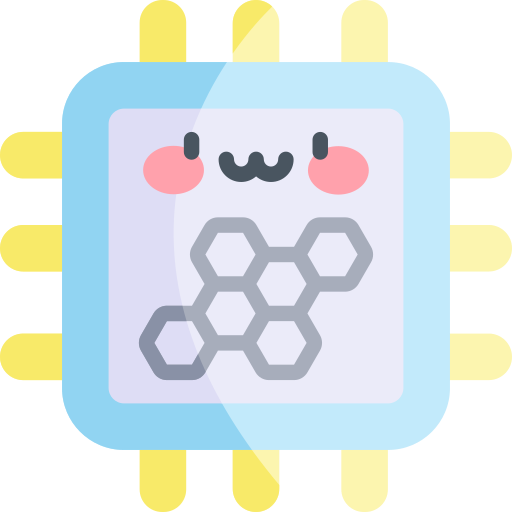 Nanotechnology Kawaii Flat icon