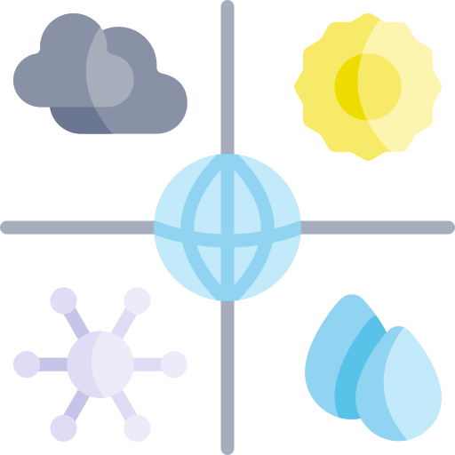 Meteorology Kawaii Flat icon