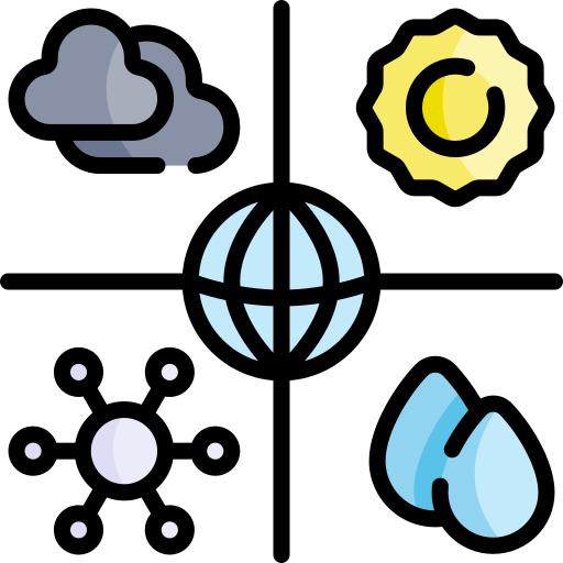 気象学 Kawaii Lineal color icon
