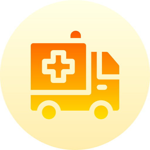 Ambulance Basic Gradient Circular icon