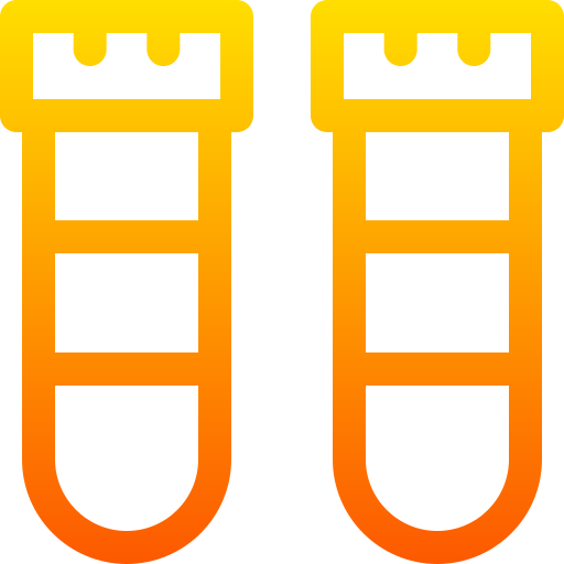 tubo de ensayo Basic Gradient Lineal color icono